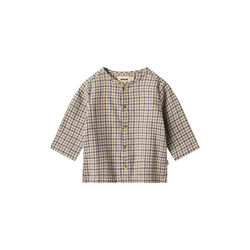Shirt L/S Shelby, 1306 blue check, Wheat
