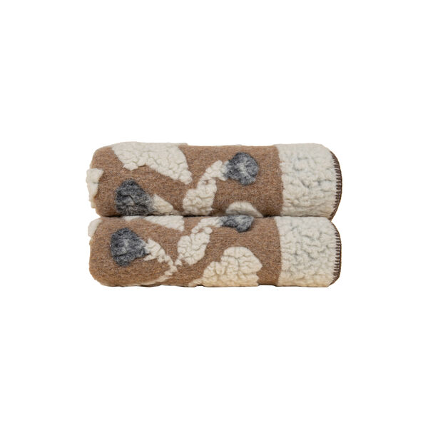 Armonia alpakka pledd, grå/beige, Frati Home