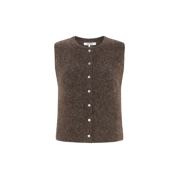 SRCamilla Vest Knit, 915 demitasse melange, Soft Rebels