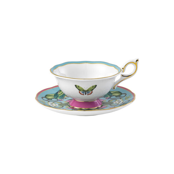 Wonderlust Menagerie tekopp med underskål, Wedgwood