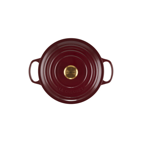 Signature rund gryte Ø 26 cm, garnet, Le Creuset