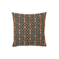 Anniken stripe pute 50x50, brown/rust, Kitty Sablu