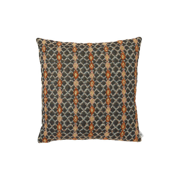 Anniken stripe pute 50x50, brown/rust, Kitty Sablu