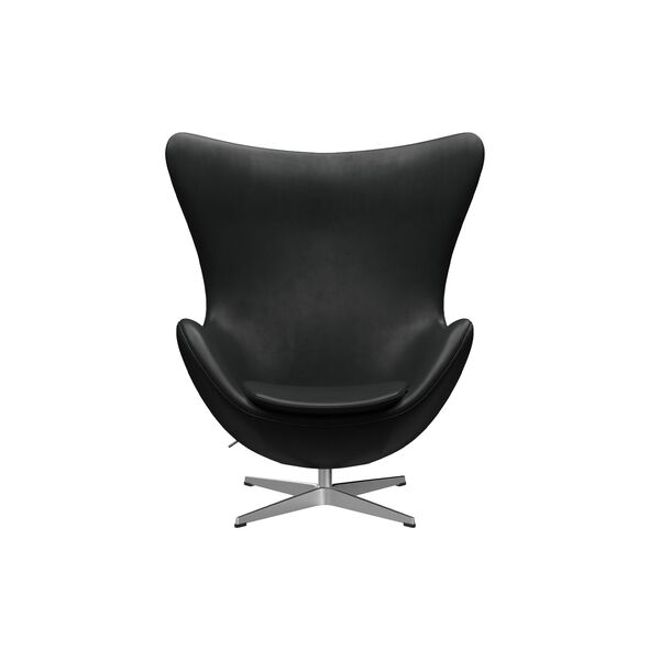 Egg&trade; 3316 loungestol, Grace black/satin brushed aluminium, Fritz Hansen