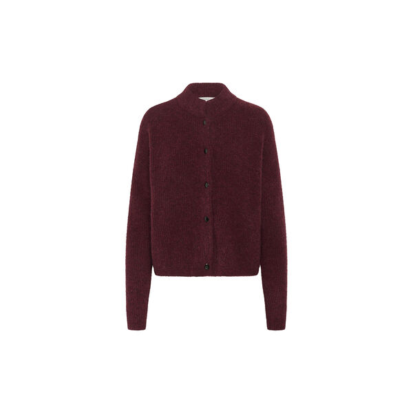 AlphaGZ short cardigan, blood red mélange AlphaGZ short cardigan, blood red mélange, Gestuz