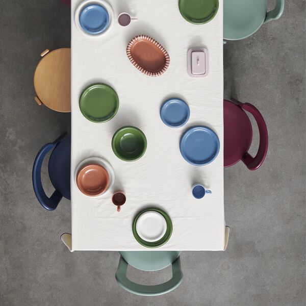 Barro tallerken Ø 18 - 2 stk, dark blue, HAY