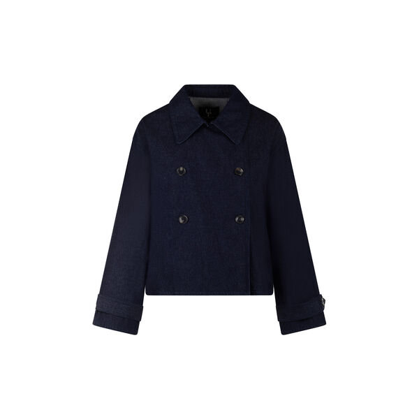 Cicely Trenchcoat, dark navy denim, Urban Pioneers