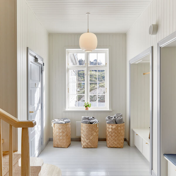 VL45 Radiohuspendel, opal white, Louis Poulsen