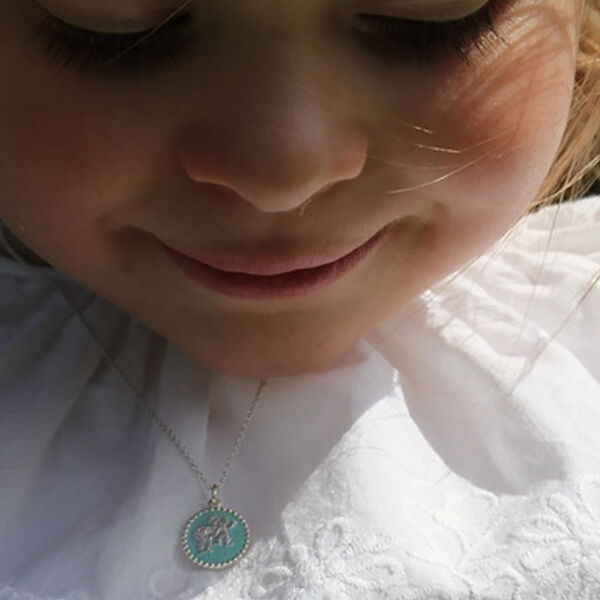 Lykkeliten, sølv/himmelblå Lykkeliten, sølv/himmelblå, Th. Marthinsen