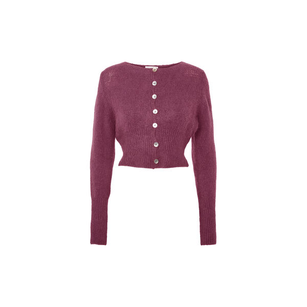 Matilda Alpaca Cardigan, bordeaux, Americandreams