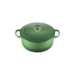Signature st&oslash;pejern rund gryte &Oslash; 20 cm, bamboo green, Le Creuset