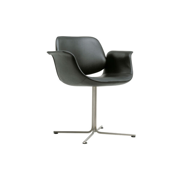 Flamingo Chair med dreibart understell, svart 98, Fredericia Furniture