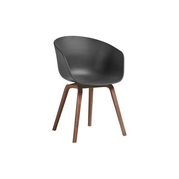 AAC 22 spisebordstol, soft black, HAY