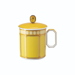 Signum Krus med h&aring;ndtak og lokk, jonquil, Rosenthal x Swarovski