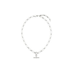 LUXE Line&aelig;rt T-Bar halskjede, 925 sterling silver, Orelia