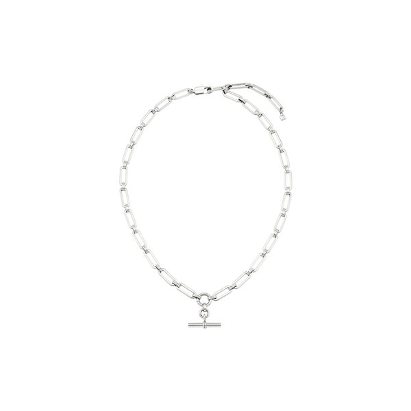 LUXE Line&aelig;rt T-Bar halskjede, 925 sterling silver, Orelia