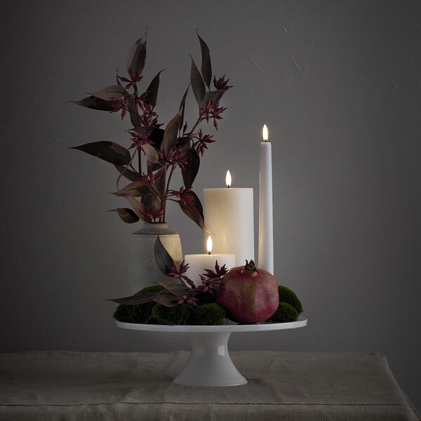 LED Pillar Candle 15 cm, nordic white, Uyuni Lighting