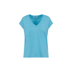 CC Heart Basic V-Neck T-shirt, aqua blue, Coster Copenhagen