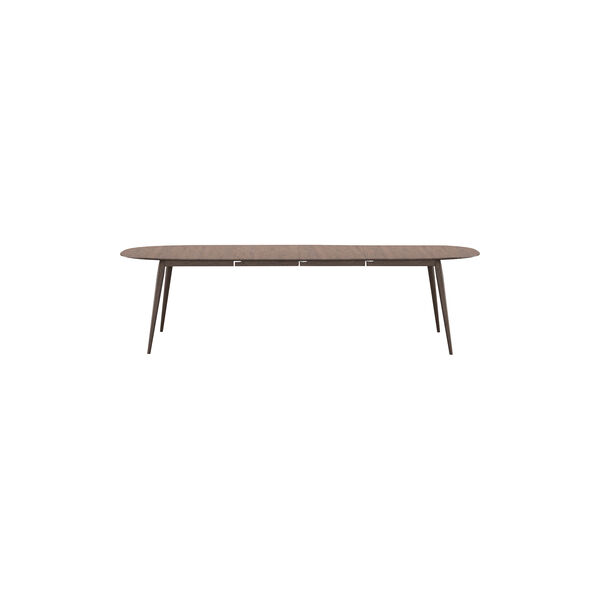 PLAYdinner Lamé Dining Table with Extension incl. 2 Extension Leaves, smoked oak, Bruunmunch Furniture