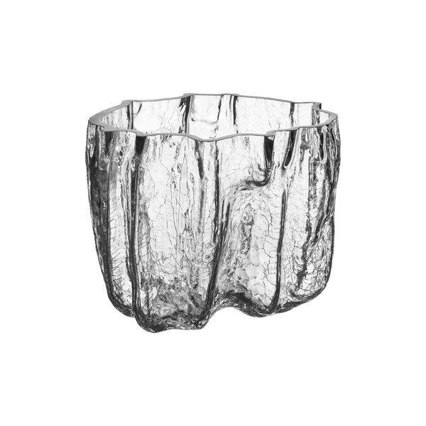 Crackle vase, clear, Kosta Boda