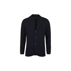 Blazer Knitted Textured Merino Wool, navy, Stenströms