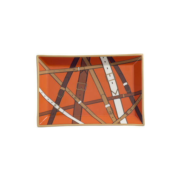 Saville Rectangle brett  , orange/white/gold, Jonathan Adler