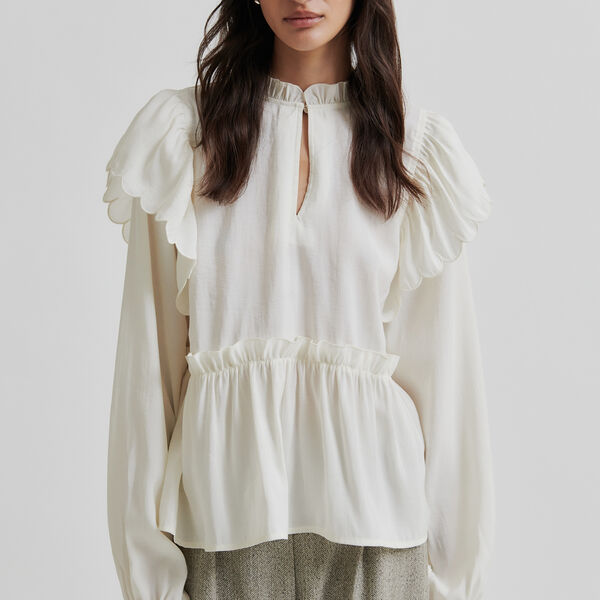 Terra Frill Blouse, tofu Terra Frill Blouse, tofu, Second Female