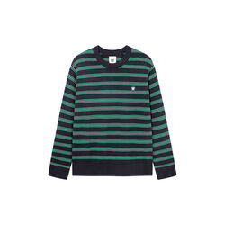 WWCalle crew neck 25516, salute stripe, Wood Wood