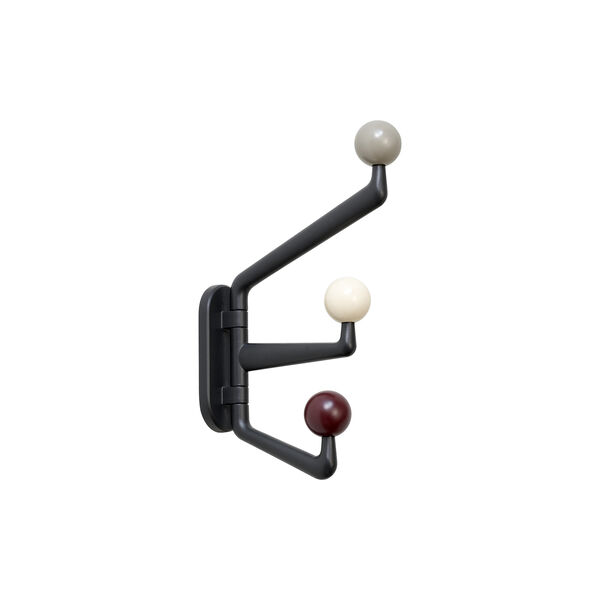 Capture SC74 3-armet knagg, graphite/multi colour Capture SC74 3-armet knagg, graphite/multi colour, &Tradition