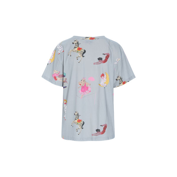 Mirage T-shirt, grey showstopper art print, HUNK&Oslash;N