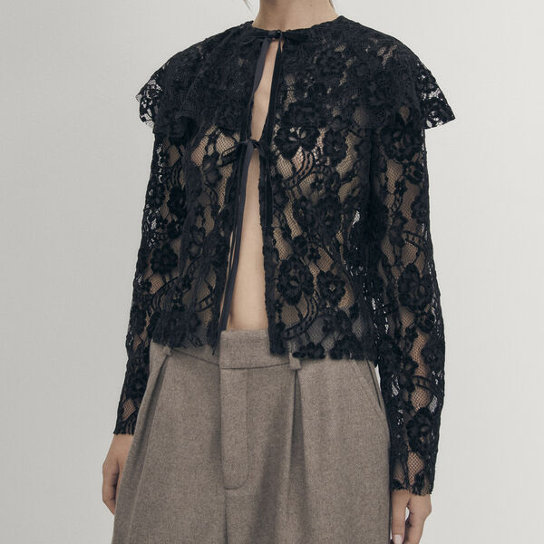 Tolpa bluse, blonde svart, ALOHAS