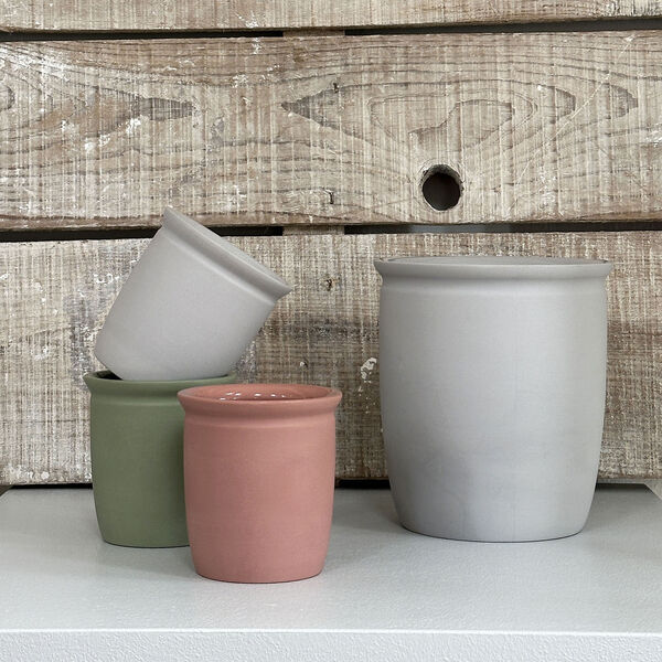 Knabstrup Syltekrukke 0,5 L, dark rose, Knabstrup Keramik