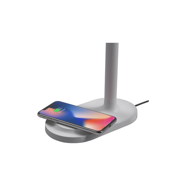 Emendo lampe med tr&aring;dl&oslash;s Qi-lader, cloud, Eva Solo