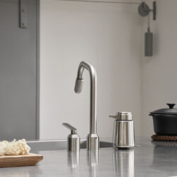 VIPP9 såpedispenser, bord, rustfritt stål, Vipp