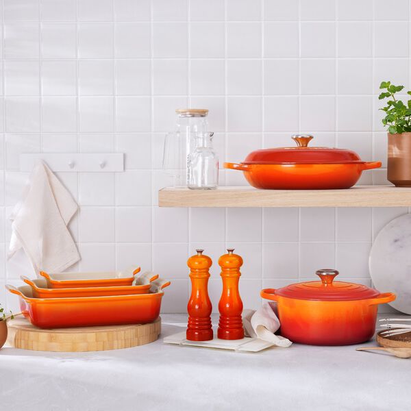 Signature st&oslash;pejern rund gryte &Oslash; 20 cm, volcanic, Le Creuset