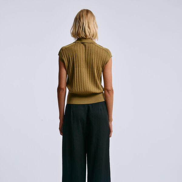 Stella Knitted Top, golden green, ONE and OTHER