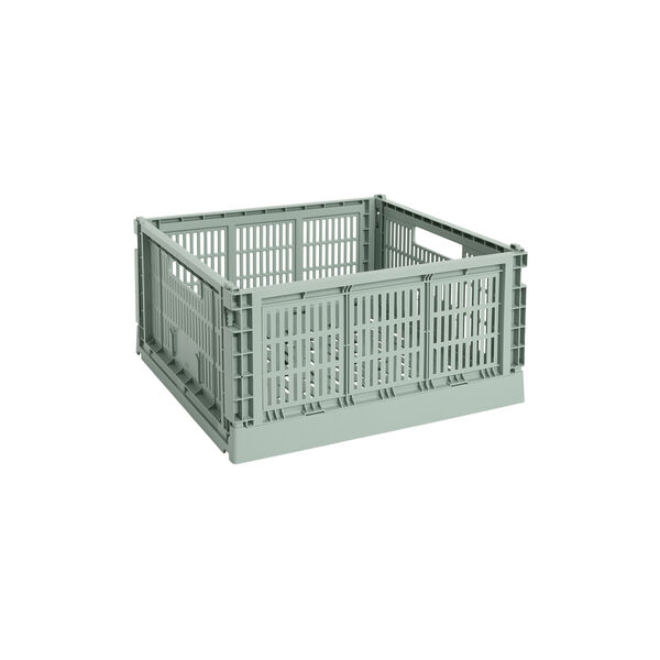 HAY Colour Crate Large Square, sage green, HAY
