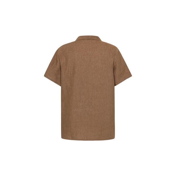 Box short sleeve linen shirt GOTS/Vegan, tuffet, KnowledgeCotton Apparel 