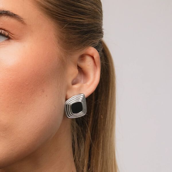 Frame Earrings, s&oslash;lv, WHO IS SHE