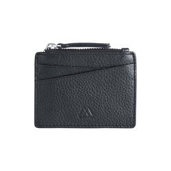 Frey Zip Card Holder, grain black, Markberg
