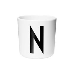 Arne Jacobsen porselenskopp, N, Design Letters