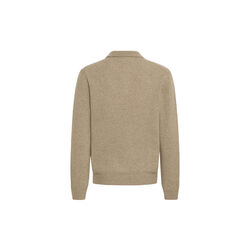 CFKARL Lambswool Polo Knit, silver mink melange, Casual Friday