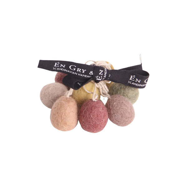 Mini egg 8 stk, lys, Gry & Sif