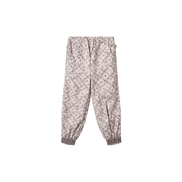 Trousers Lined Sara, 9559 lilac checked flowers, Wheat
