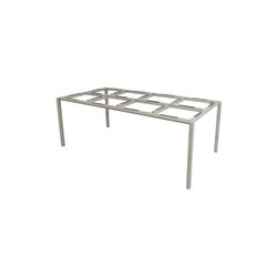 Pure spisebordunderstel 200x100 cm, taupe/aluminium, Cane-line
