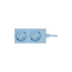 Power Bar 2 meters, powder blue, Pedestal