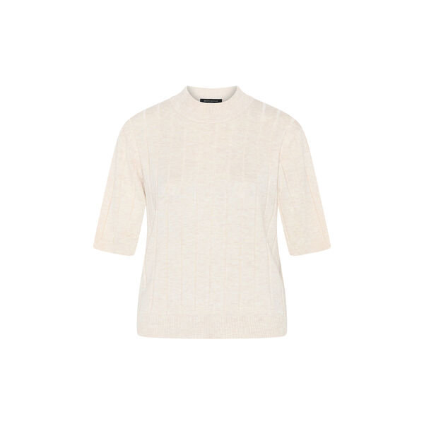 AnemoneBBGlady strikk, white cream melange, Bruuns Bazaar