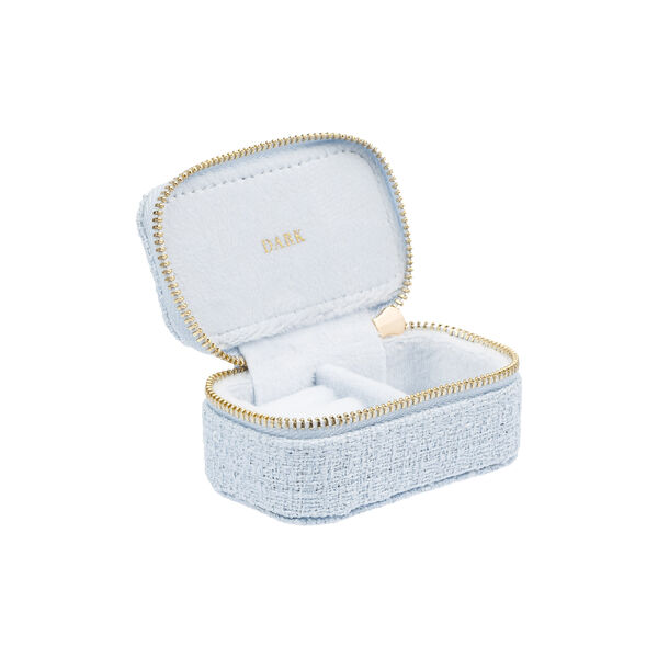 Tweed Jewellery Box Micro, cool baby blue, DARK department