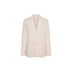Linen blazer- GOTS/Vegan, yarndyed - light feather gray, KnowledgeCotton Apparel 