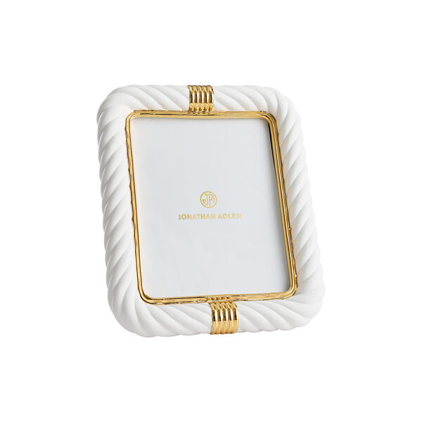 Geneva ramme, hvit/gull, Jonathan Adler